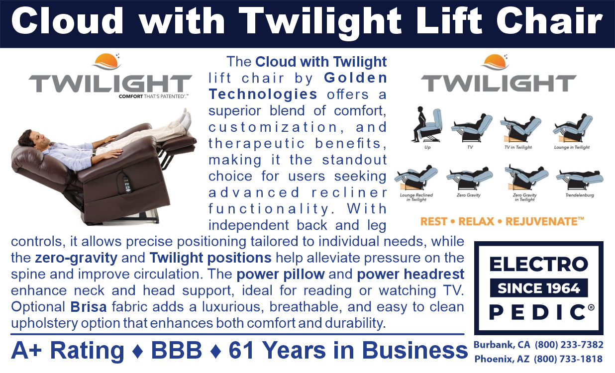 Chandler Twilight Cloud Lift Chair Recliner