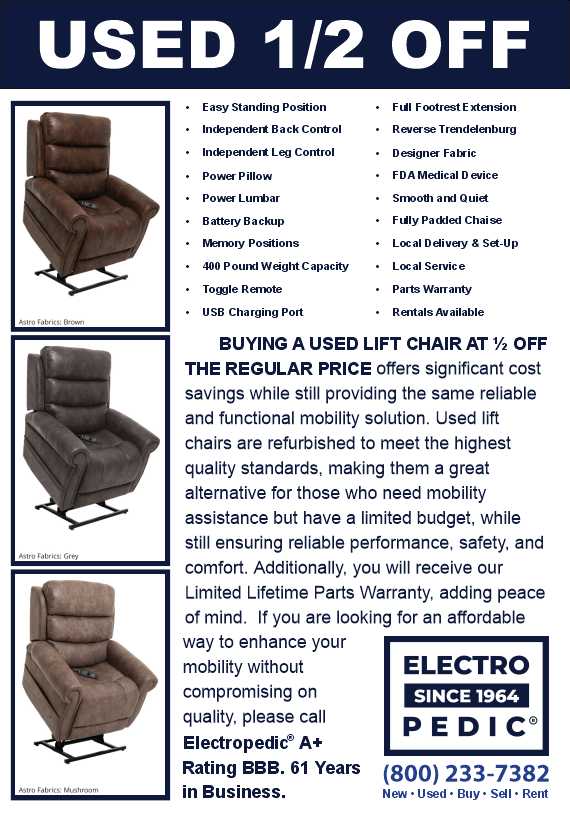 Chandler Used Golden lift chair recliner that has zero gravity