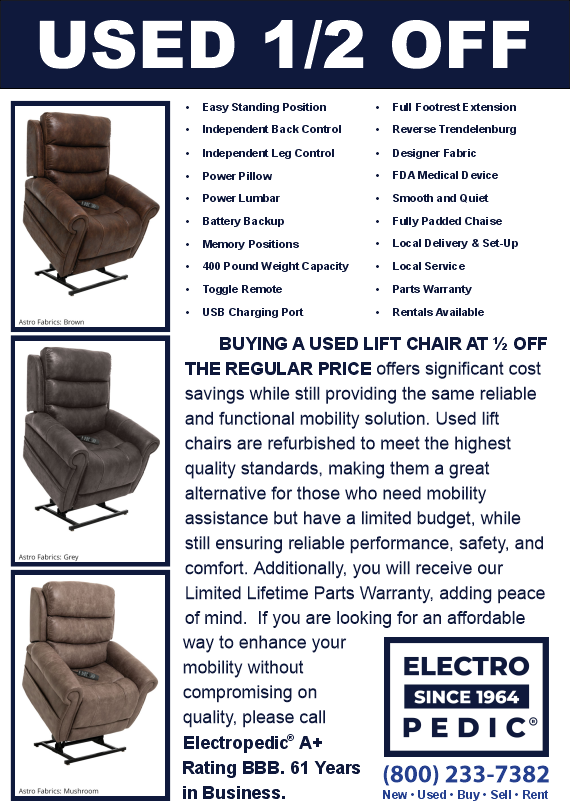 Glendale Used electric seat reclining  lift chairs are zero gravity
